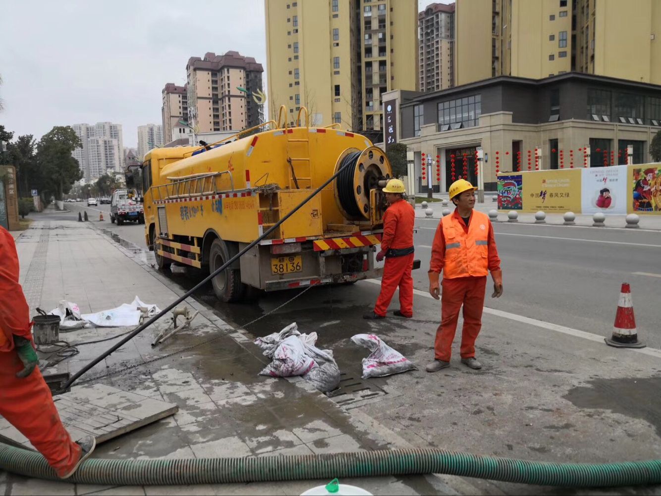 吴兴排污管道清淤-管道清洗
